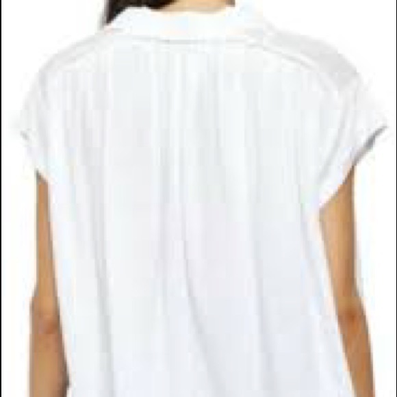 White Free People Low Down Henley Size Small - Picture 9 of 9